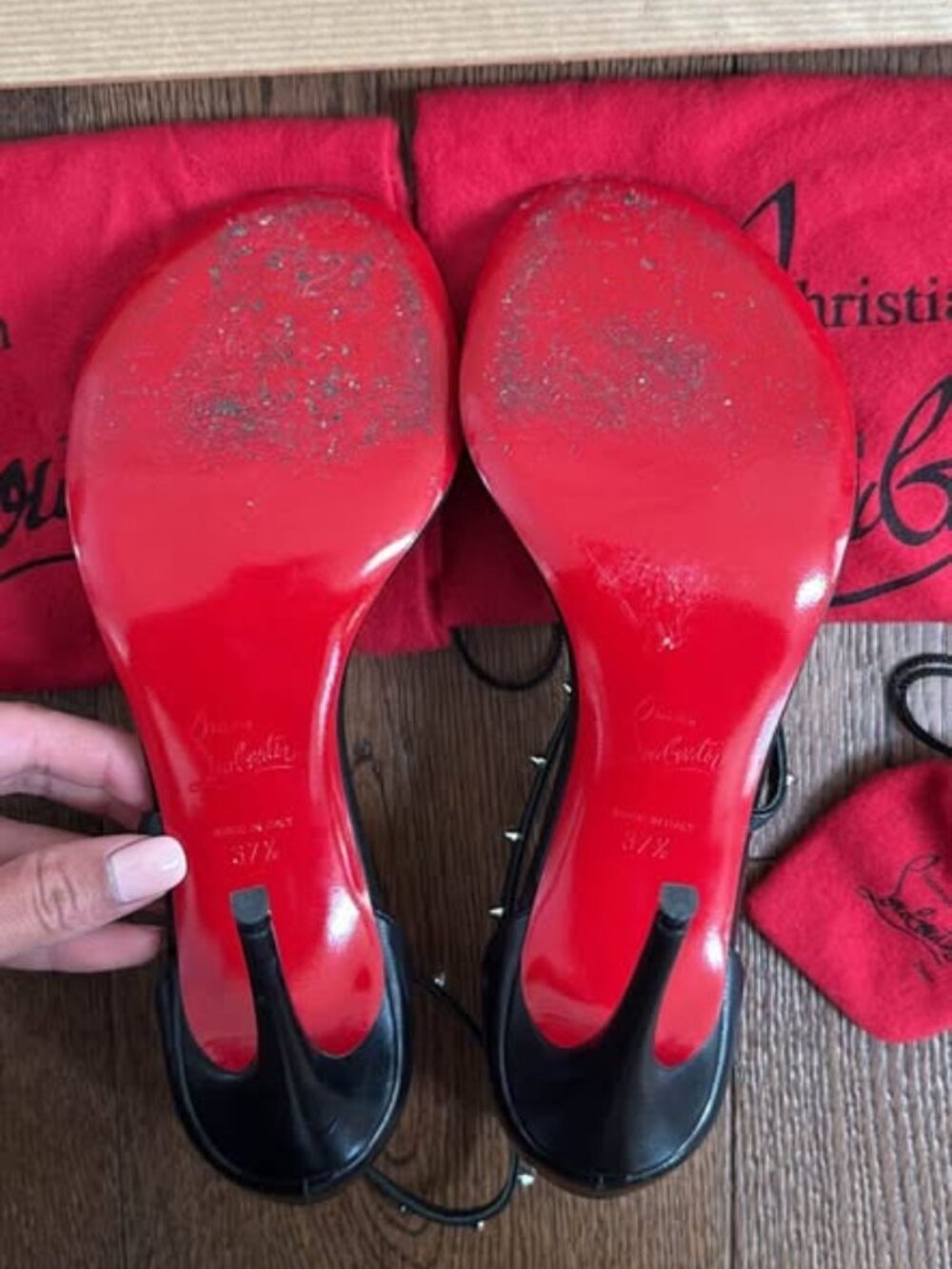 Christian Louboutin Riojana Heels size US 7.5 - Picture 3 of 3